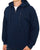 Benetton Full Zip Hoody Tonal Navy