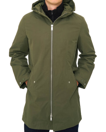Benetton Lightweight Parka Khaki Green
