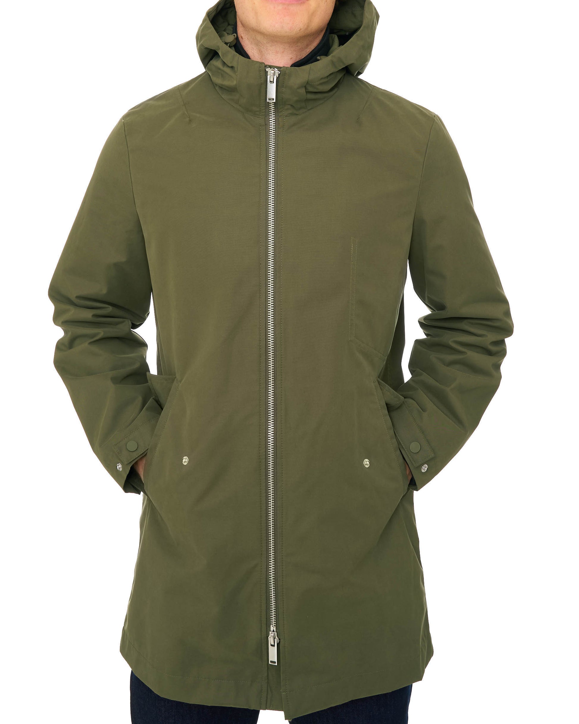 Benetton Lightweight Parka Khaki Green