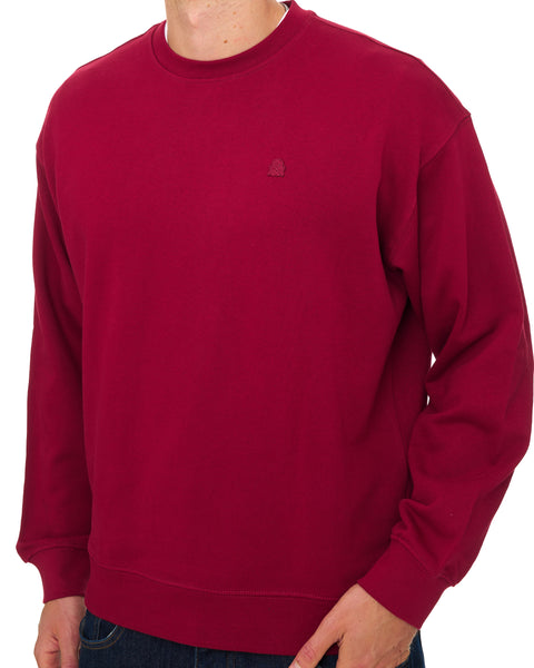 Benetton Logo Sweatshirt Tonal Burgundy