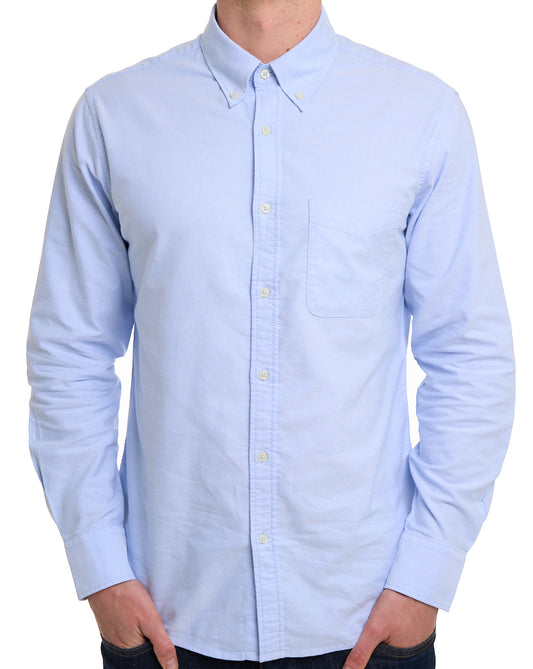 Benetton Benetton Oxford-Baumwollhemd, Himmelblau