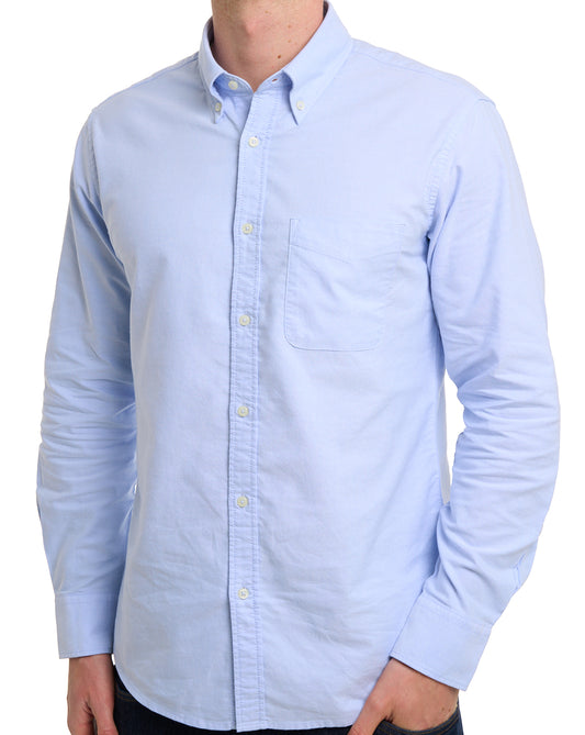 Benetton Benetton Oxford-Baumwollhemd, Himmelblau