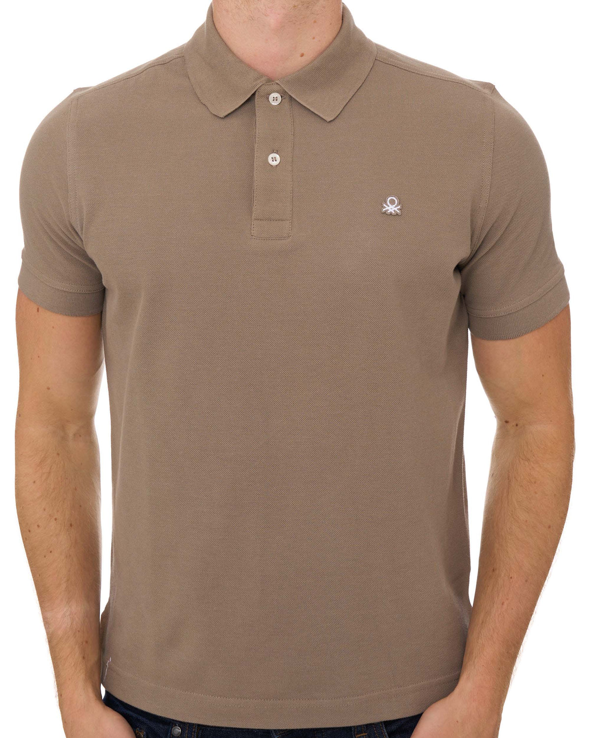 Benetton Polo Shirt Taupe