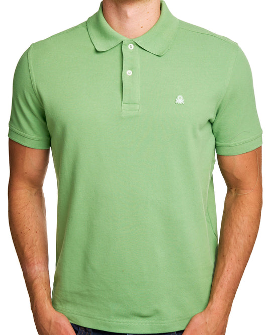 Benetton Benetton Polo Shirt Tonal Light Green