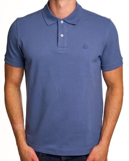Benetton Polo Shirt Tonal Petrol Blue