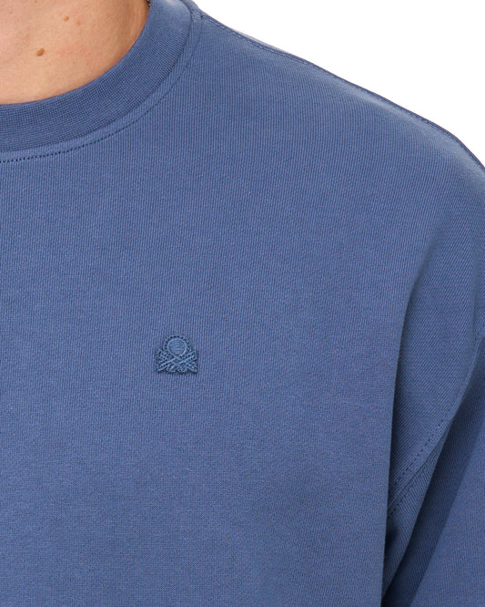 Benetton Benetton Relaxed Fit Sweatshirt Tonal Blue