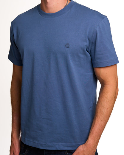 Benetton Small Logo T-shirt Tonal Petrol Blue