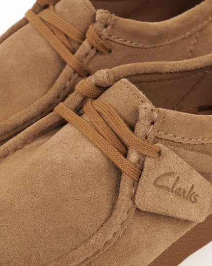 Clarks Wallabee EVO Schuhe Dunkelbeiger Wildleder