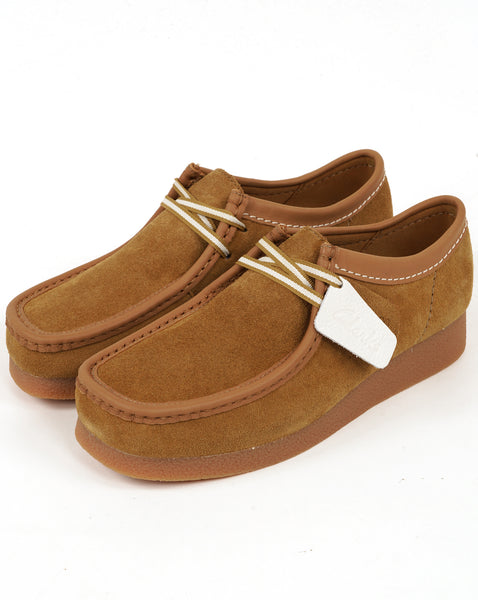 Clarks Wallabee Shoes Ochre Suede