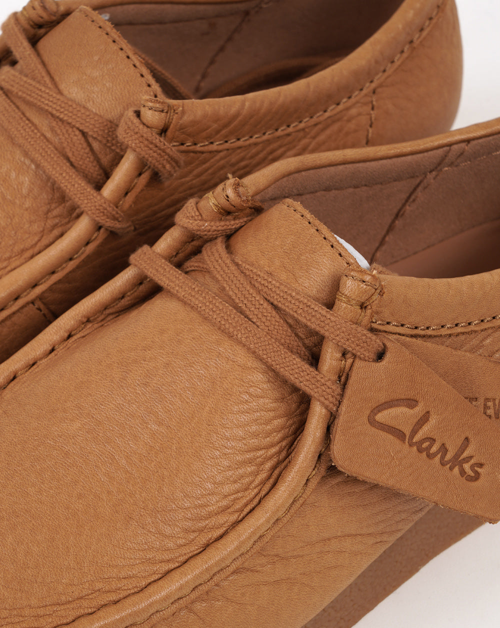 Clarks Wallabee Shoes Tan Leather