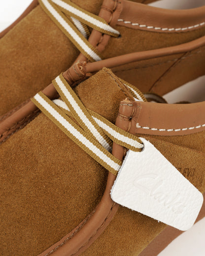 Clarks Wallabee EVO Schuhe Ocker Wildleder