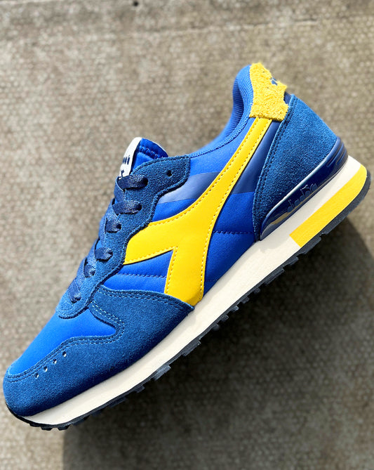 Diadora Camaro M2 Smooth Trainers Tiefblau Gelb