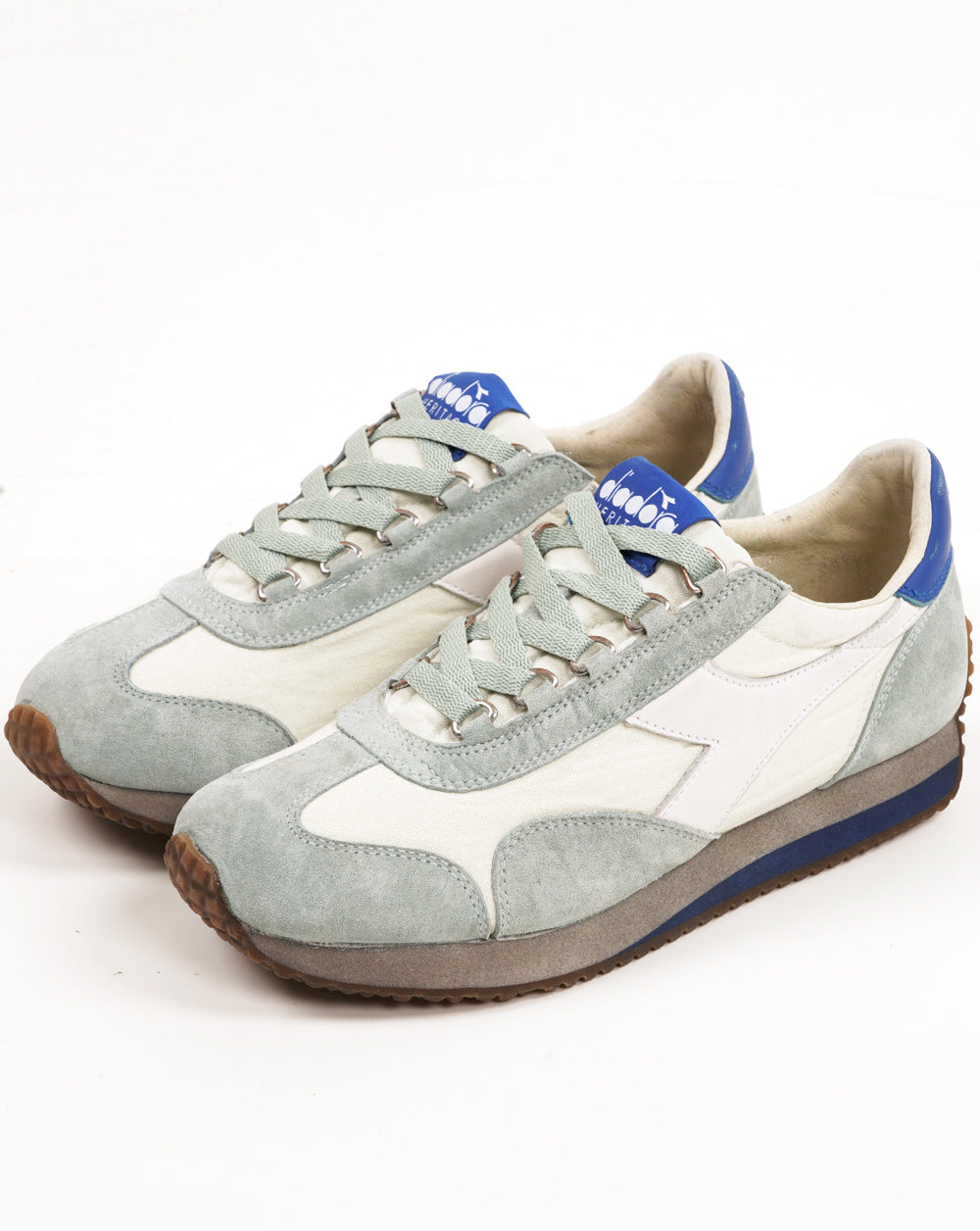 Diadora Equipe Canvas Stone Wash EVO Trainers Bluewash