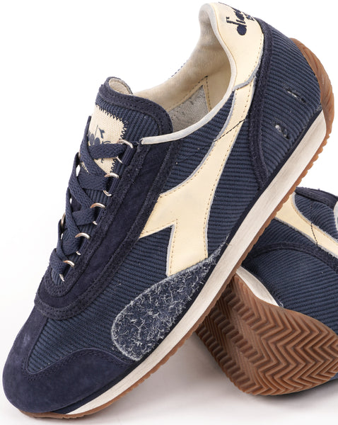 Diadora Equipe Corduroy SW Trainers Blue Caspian Sea