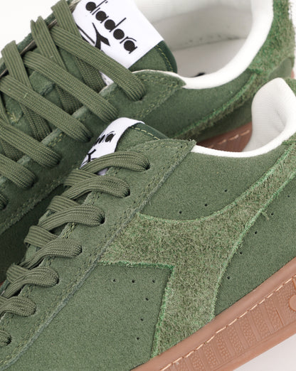 Diadora Game Low Suede Trainers Green Dark Ivy