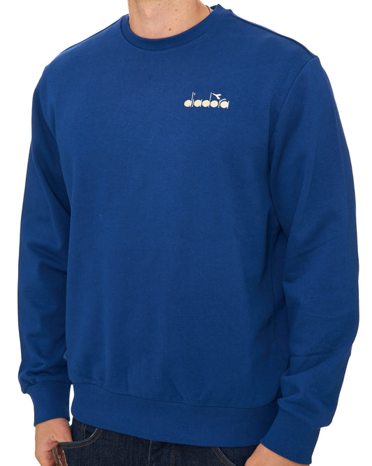Diadora Diadora Logo Crew Sweatshirt Saltire Navy