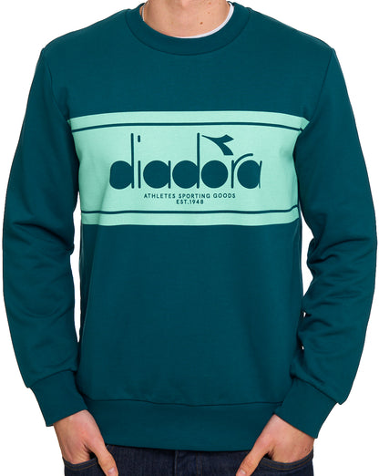 Diadora Logo Sweatshirt Fichtengrün