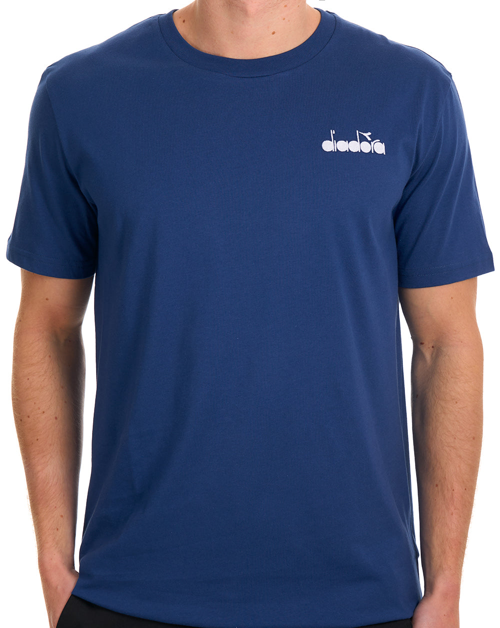 Diadora Logo T Shirt Navy Peony