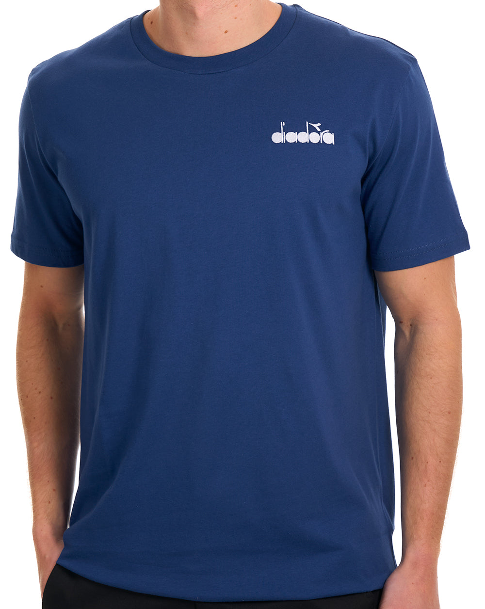 Diadora Logo T Shirt Navy Peony