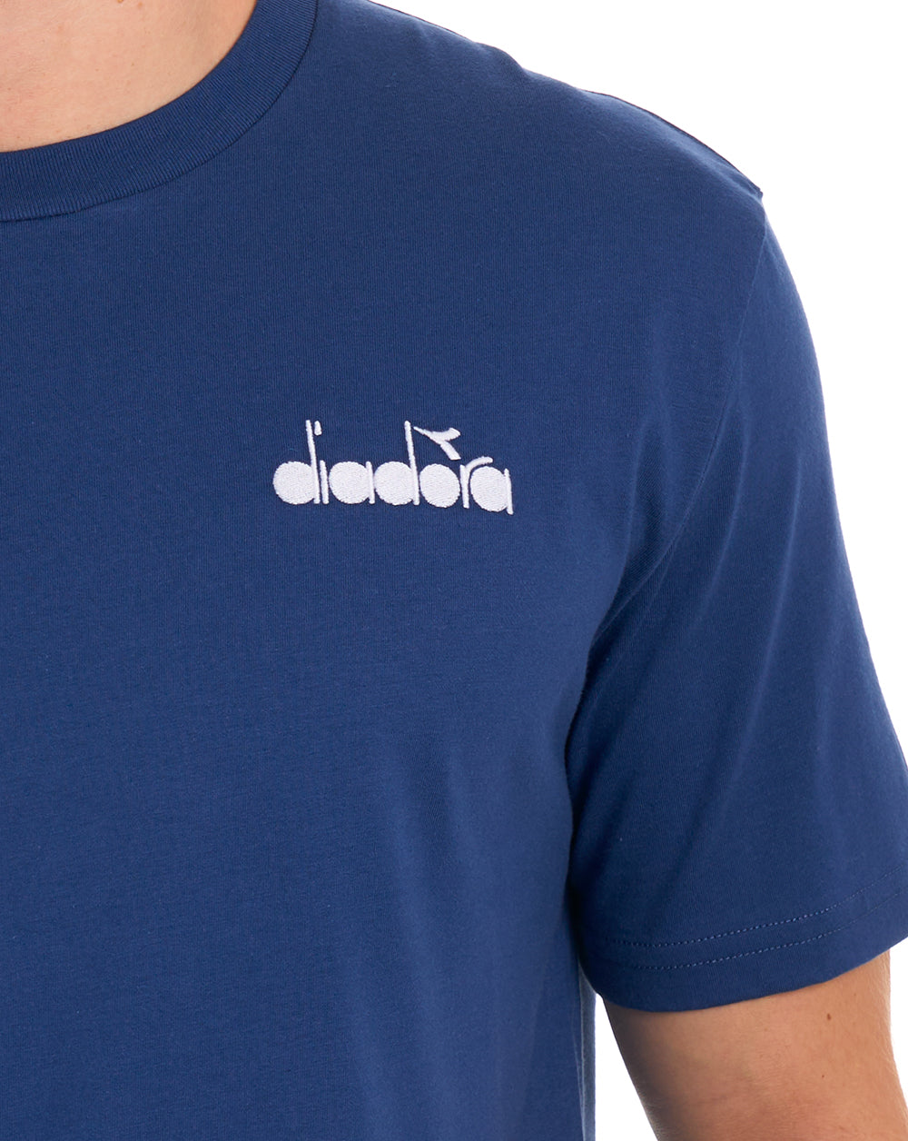 Diadora Logo T Shirt Navy Peony