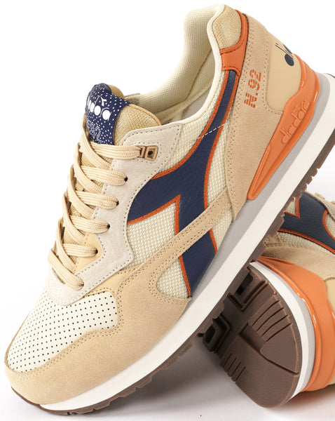 Diadora N92 Advance Trainers Stone Navy Orange