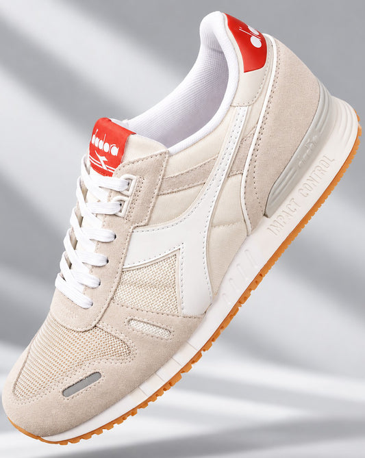 Diadora Diadora Titan Trainers Off White/Brick Red