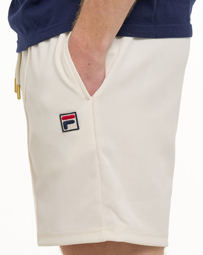 Fila Vintage Eusebio Pin Tuck Shorts Gardenia