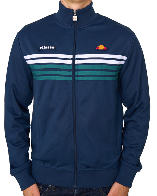 Ellesse Ellesse 5 Stripe Track Top Navy/Teal
