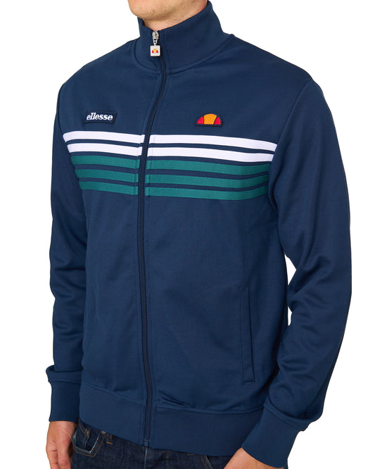 Ellesse Ellesse 5 Stripe Track Top Navy/Teal