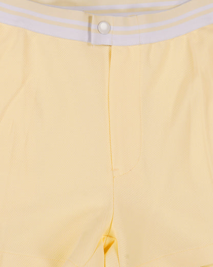 Ellesse 80er-Jahre Tennisshorts Hellgelb