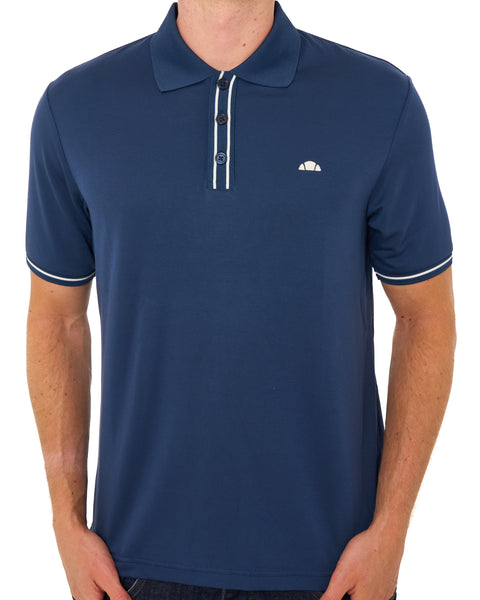 Ellesse Biagia Polo Shirt Navy/Ecru