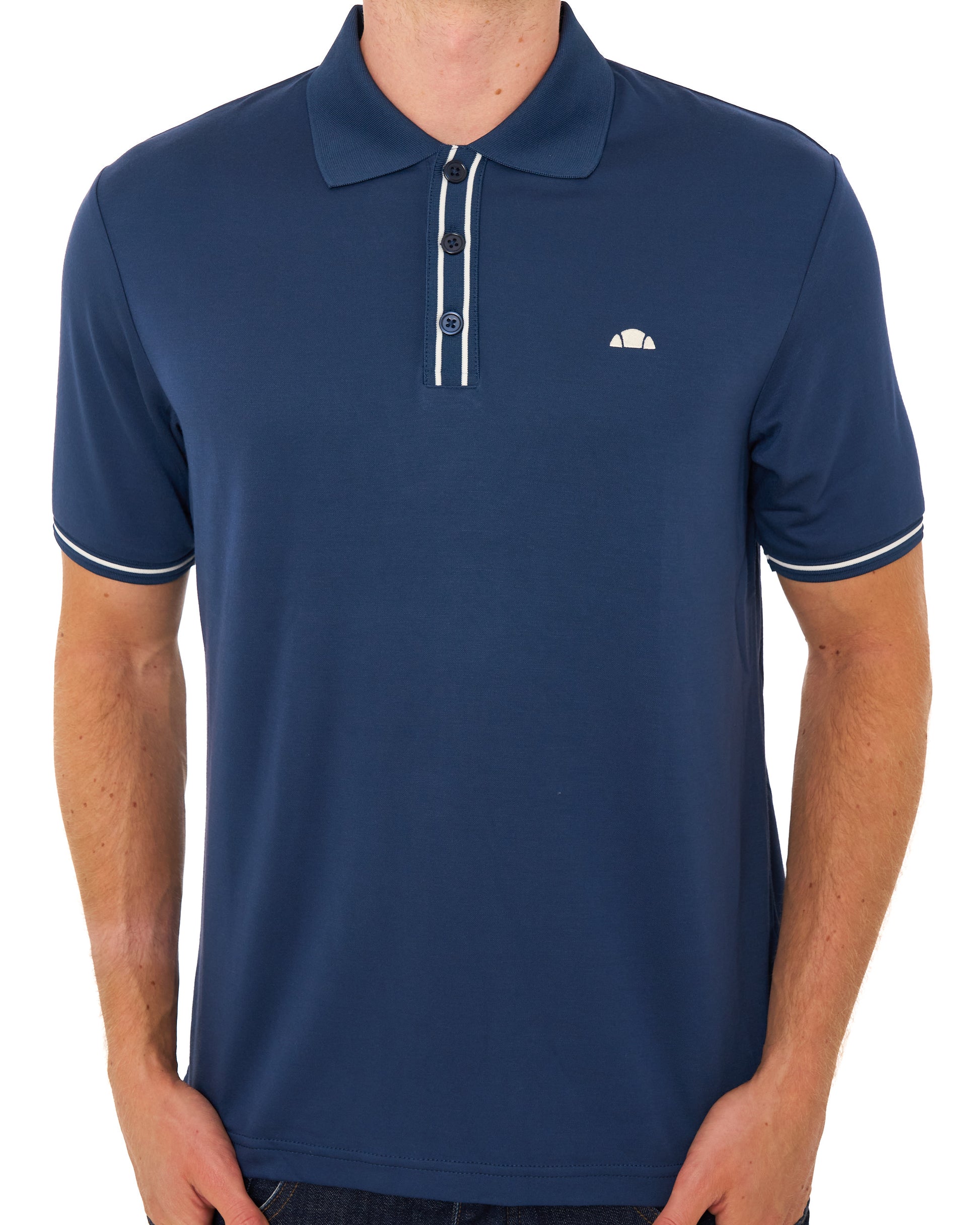 Ellesse Biagia Polo Shirt Navy/Ecru