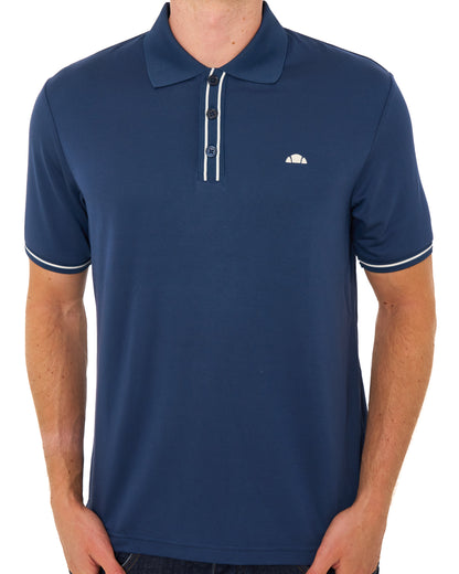 Ellesse Biagia Polo Shirt Navy/Ecru