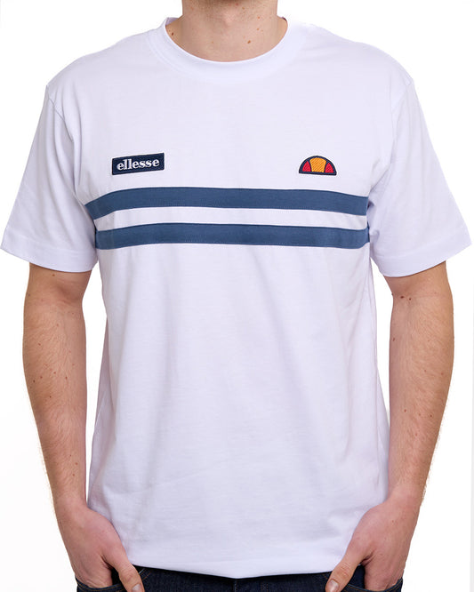 Ellesse Ellesse Duo Stripe T-Shirt Weiß/Blau