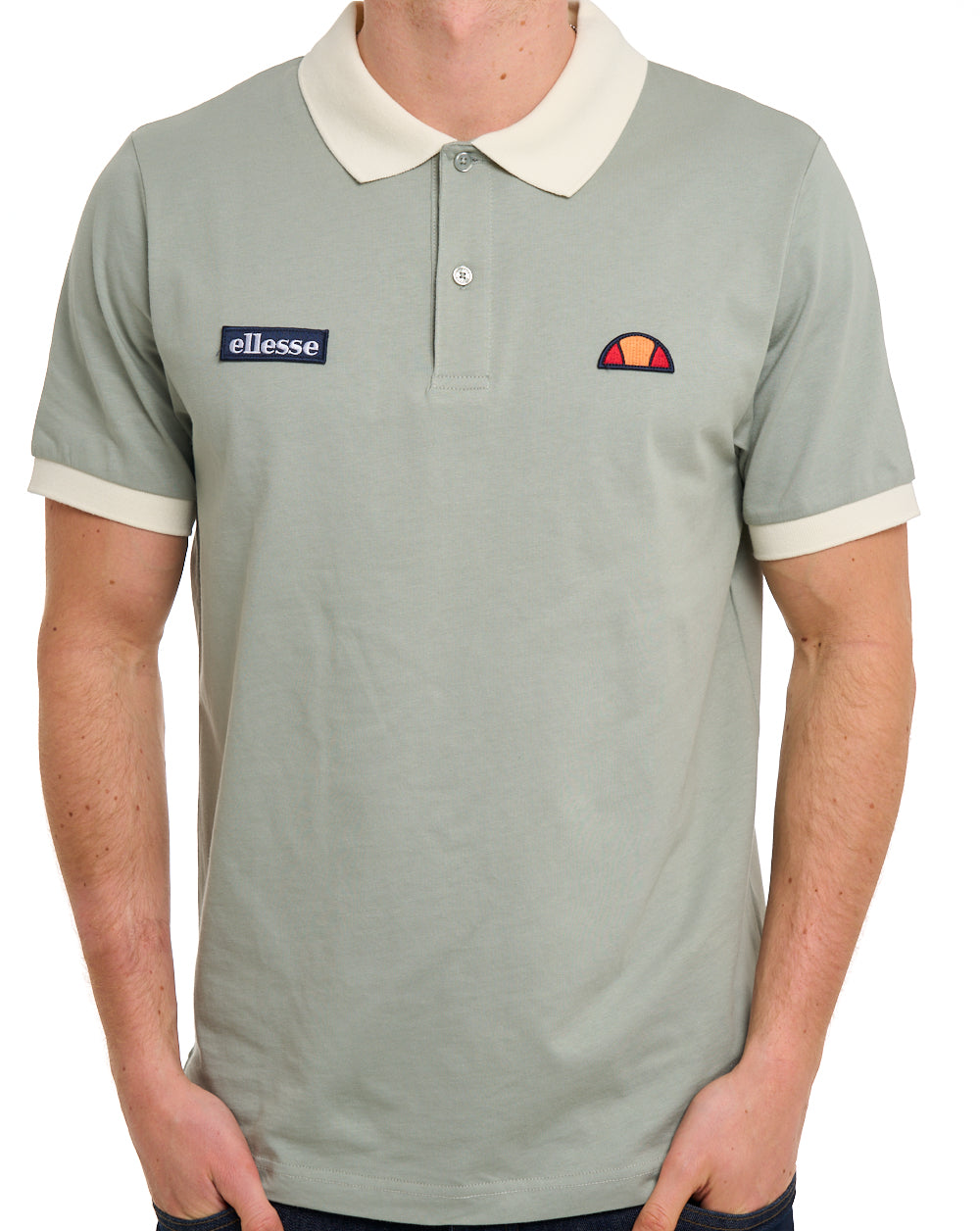 Ellesse Lessepsia Polo Shirt Sage/Off White