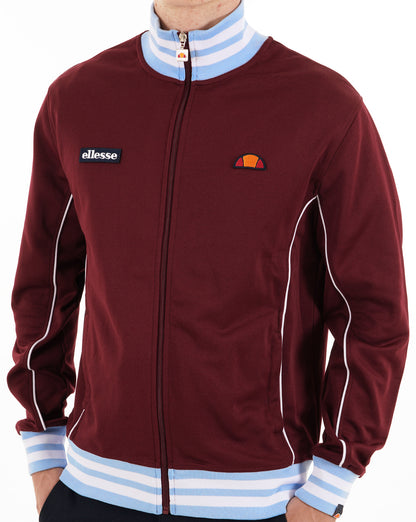 Ellesse Milan Trainingsjacke in Bordeauxrot