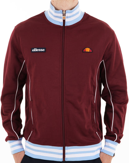 Ellesse Milan Trainingsjacke in Bordeauxrot