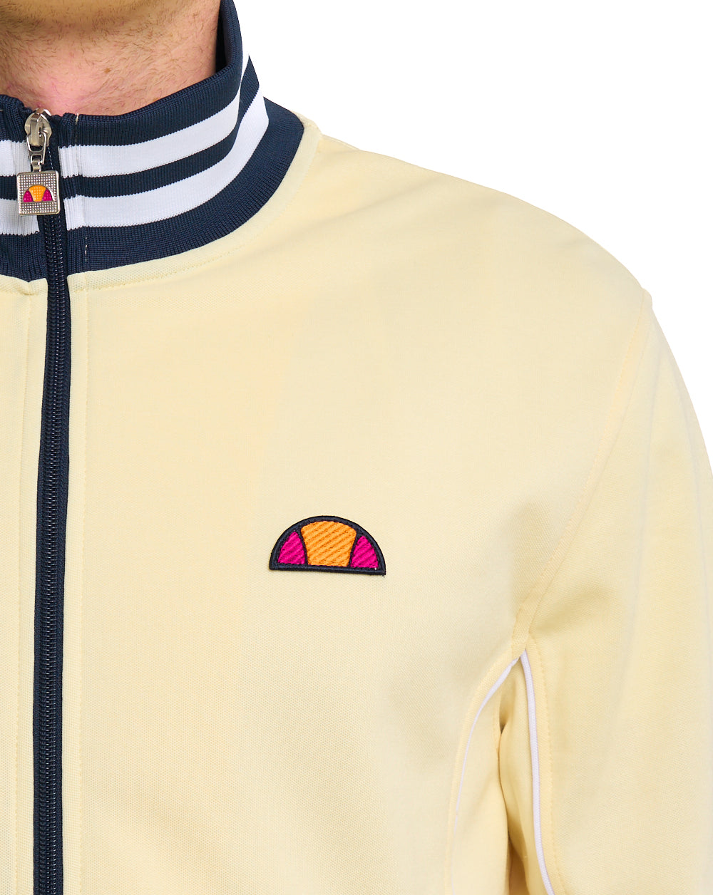 Ellesse Milan Trainingsjacke Hellgelb/Marineblau