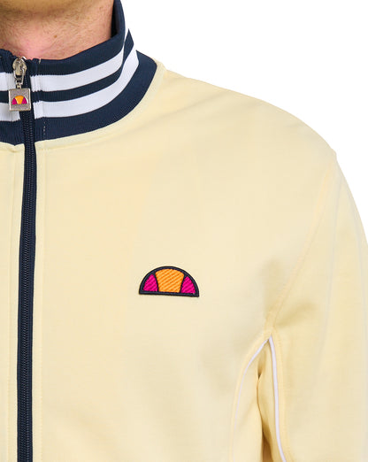 Ellesse Milan Trainingsjacke Hellgelb/Marineblau