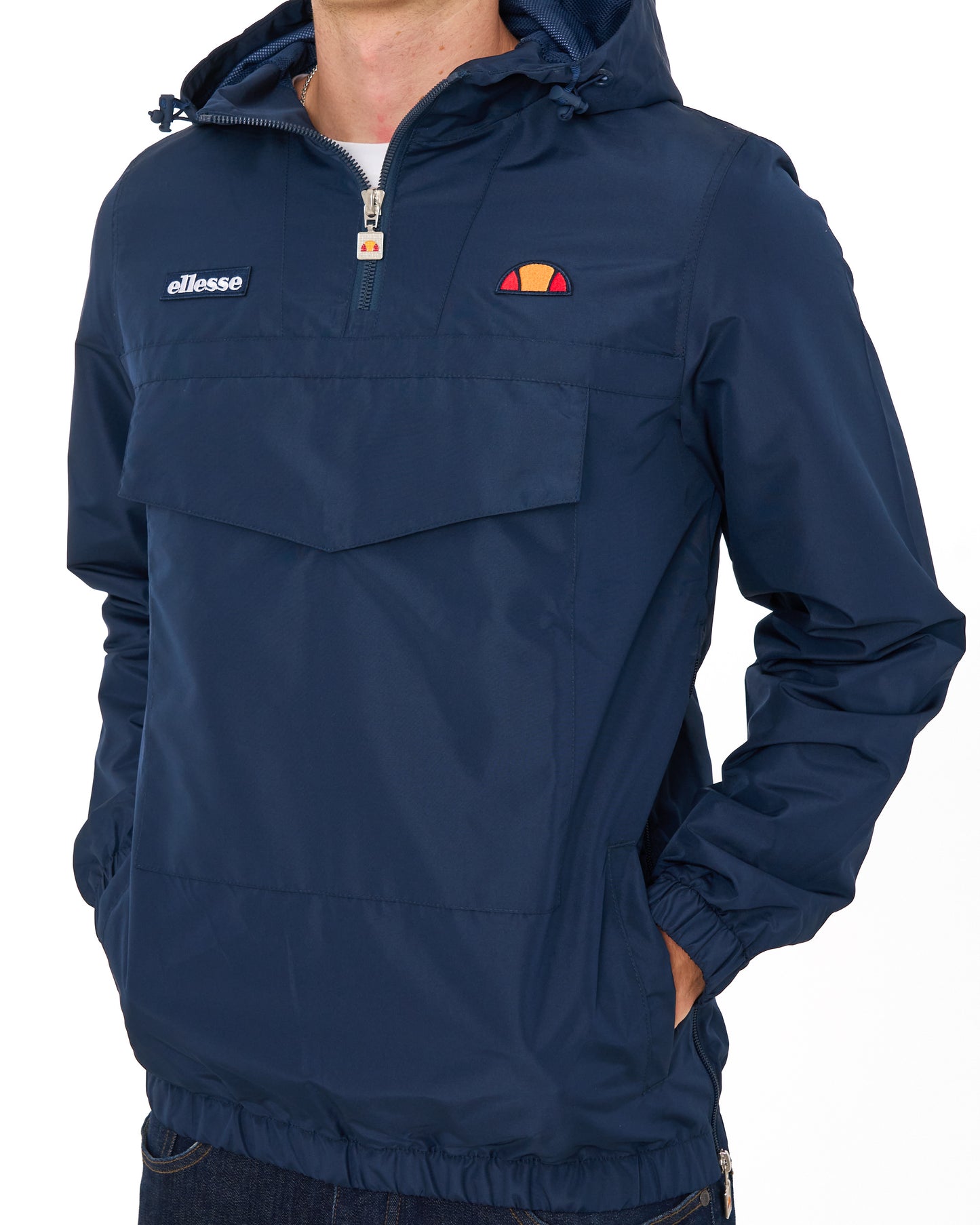 Ellesse Mont 1/4 Zip Lightweight Jacket Navy