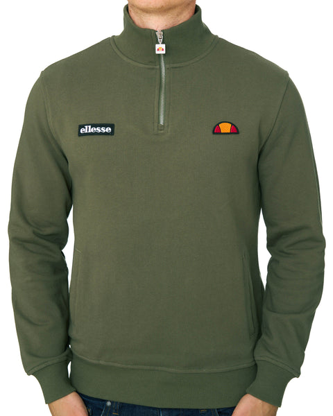 Ellesse Pelegrini 1/4 Zip Sweat Olive