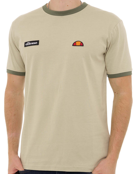 Ellesse Ellesse Retro Ringetto T Shirt Sand