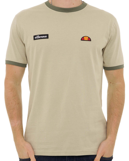 Ellesse Ellesse Retro Ringetto T Shirt Sand