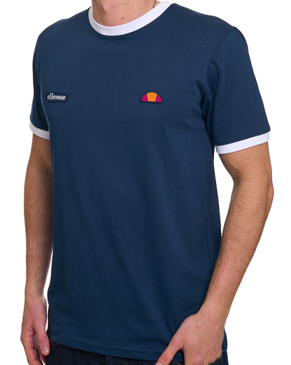 Ellesse Ringetto T-Shirt Marineblau/Weiß