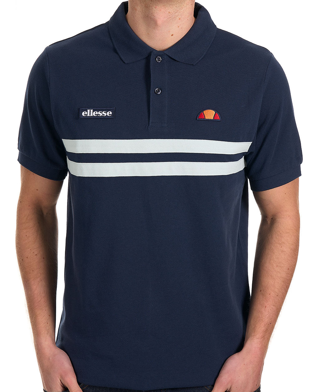 Ellesse Rimini Poloshirt Marineblau/Hellblau