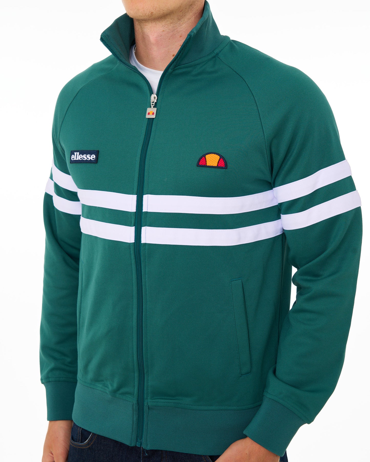 Ellesse Rimini Track Top Teal/White