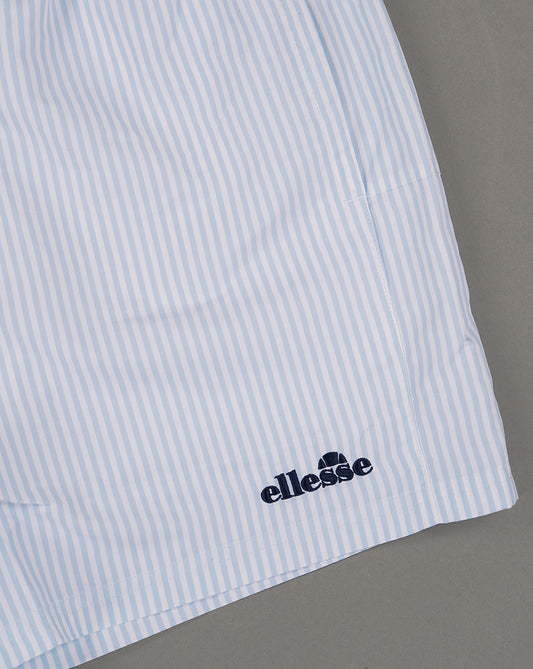 Ellesse Ellesse Sylbio gestreifte Badeshorts Weiß/Hellblau