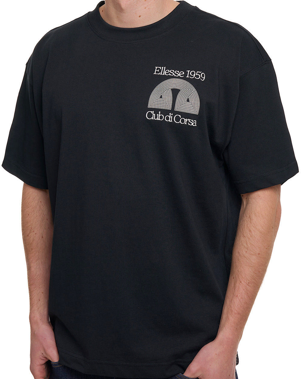 Ellesse Club Di Corsa T-Shirt Schwarz