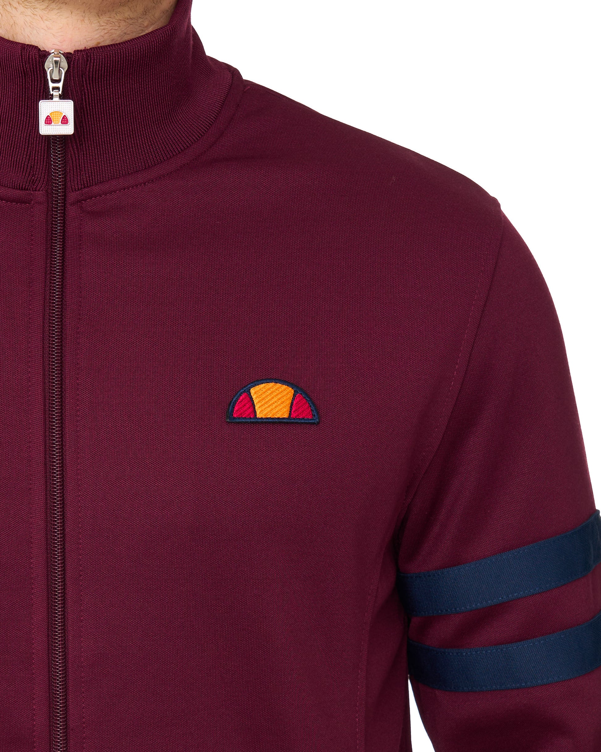 Ellesse Roma Track Top Burgundy/Navy
