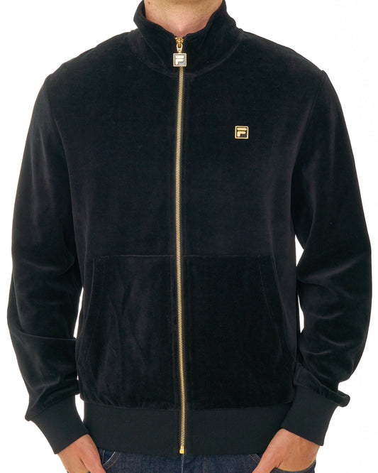 Fila Gold Fila Gold Bos Velour Track Top Black